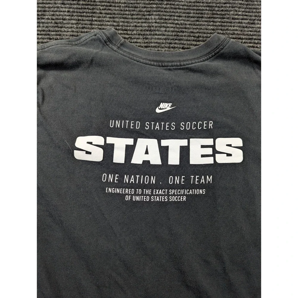 Nike T Shirt‎ Mens Black M Cotton USA National Soccer Team One Nation One Team